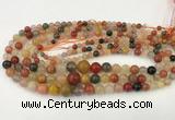 CMQ448 15.5 inches 4mm - 12mm round mixed quartz graduated beads