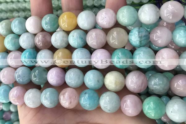 CMQ469 15.5 inches 12mm round mixed gemstone beads wholesale