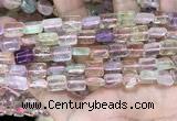 CMQ505 15.5 inches 8*10mm rectangle colorfull quartz beads wholesale