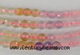 CMQ51 15.5 inches 6mm faceted round multicolor quartz beads