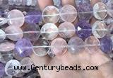 CMQ526 15.5 inches 18mm faceted coin colorfull quartz beads