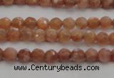 CMS1010 15.5 inches 4mm faceted round AA grade moonstone beads