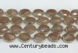 CMS1346 7.5 inches 15*20mm faceted oval moonstone beads