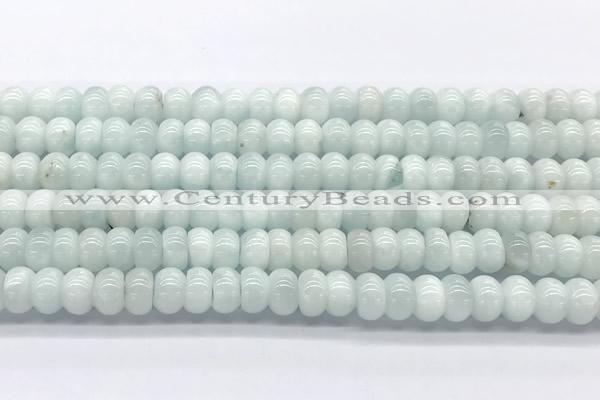 CMS2137 15 inches 6*8mm rondelle blue moonstone beads