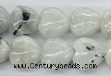 CMS214 15.5 inches 16*16mm heart moonstone gemstone beads wholesale