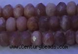 CMS564 15.5 inches 5*8mm faceted rondelle moonstone gemstone beads