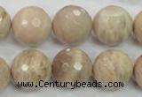 CMS86 15.5 inches 18mm faceted round moonstone gemstone beads