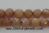 CMS941 15.5 inches 6mm faceted round A grade moonstone gemstone beads