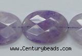 CNA333 15.5 inches 22*30mm faceted oval natural lavender amethyst beads