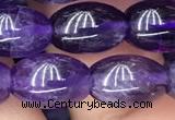 CNA772 15.5 inches 8*11mm rice amethyst gemstone beads