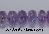 CNA812 15.5 inches 10*16mm rondelle natural light amethyst beads