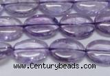 CNA830 15.5 inches 10*14mm oval natural light amethyst beads