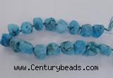 CNG1645 15.5 inches 18*25mm - 22*30mm nuggets plated druzy agate beads