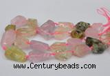 CNG1710 15.5 inches 15*20mm - 18*35mm nuggets mixed quartz beads