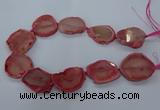 CNG2610 15.5 inches 30*35mm - 40*45mm freeform agate beads