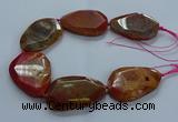 CNG2655 15.5 inches 38*48mm - 42*55mm freeform agate beads