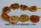 CNG2670 15.5 inches 30*40mm - 40*50mm freeform druzy agate beads