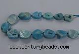 CNG2804 15.5 inches 25*30mm - 30*40mm freeform druzy agate beads