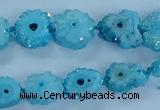 CNG2970 15.5 inches 8*10mm - 15*18mm freeform druzy agate beads