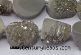 CNG2976 15.5 inches 13*18mm - 20*25mm freeform druzy agate beads