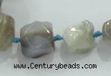 CNG333 15.5 inches 8*10mm - 18*22mm faceted nuggets agate beads