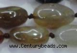 CNG348 15.5 inches 15*20mm - 20*30mm nuggets agate gemstone beads