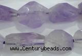 CNG390 15.5 inches 13*15mm – 16*23mm faceted nuggets lavender amethyst bead