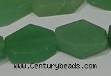 CNG5124 14*20mm - 18*25mm freeform matte green aventurine beads