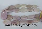 CNG5448 15.5 inches 20*30mm - 35*45mm faceted freeform kunzite beads