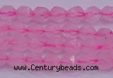 CNG5481 15.5 inches 6mm faceted nuggets rose quartz beads