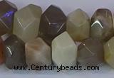 CNG5581 15.5 inches 10*14mm - 13*18mm faceted nuggets moonstone beads