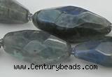 CNG5643 15.5 inches 15*35mm - 18*40mm faceted rice labradorite beads