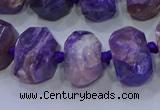 CNG5730 12*16mm - 13*18mm faceted nuggets charoite beads