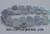 CNG5774 15.5 inches 15*20mm - 20*25mm freeform blue lace agate beads