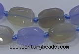 CNG5776 10*14mm - 12*16mm faceted freeform blue lace agate beads