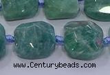 CNG5889 15.5 inches 10*12mm - 10*14mm faceted freeform amazonite beads