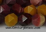 CNG6042 15.5 inches 12mm faceted nuggets mookaite gemstone beads