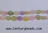 CNG6363 15.5 inches 14*18mm - 16*22mm freeform matte mixed quartz beads