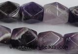 CNG655 15.5 inches 13*18mm faceted nuggets amethyst beads