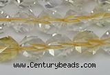 CNG7231 15.5 inches 8mm faceted nuggets citrine gemstone beads