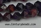 CNG7316 15.5 inches 8mm faceted nuggets purple tiger eye beads