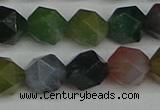 CNG7342 15.5 inches 10mm faceted nuggets Indian agate beads