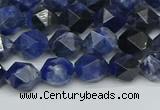 CNG7435 15.5 inches 6mm faceted nuggets sodalite gemstone beads