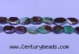 CNG7518 25*35mm - 30*40mm faceted freeform australia chrysoprase beads