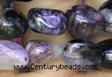 CNG8045 15.5 inches 8*10mm nuggets charoite beads wholesale