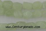 CNG806 15.5 inches 8*12mm faceted nuggets New jade beads