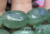 CNG8064 8*10mm - 10*14mmm nuggets green strawberry quartz beads