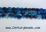 CNG8121 15.5 inches 8*12mm nuggets agate beads wholesale