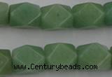 CNG830 15.5 inches 13*18mm faceted nuggets green aventurine beads