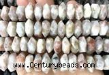 CNG9209 15 inches 7*11mm - 8*12mm faceted nuggets sunstone beads